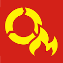 Icon der FireTactics App mit Kreispfeil-Symbol und Flamme