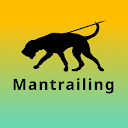 Icon der Mantrailing App mit Hundesilhouette an der Leine