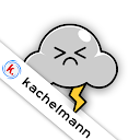 Icon der Pflotsh Storm App mit grimmiger Gewitterwolke