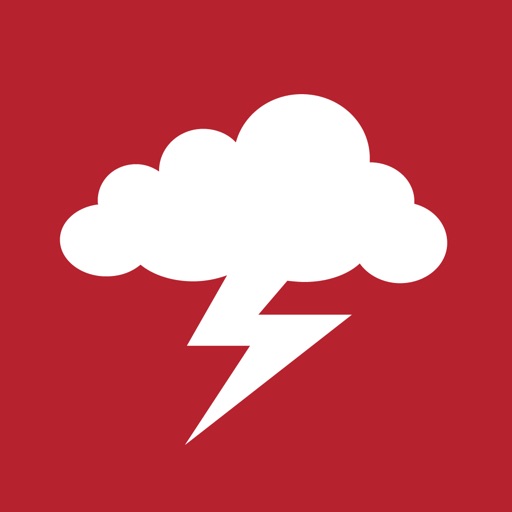 Icon der Unwetterzentrale Österreich App mit Wolke und Blitz