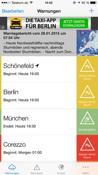 Unwetterzentrale App – AlertsPro